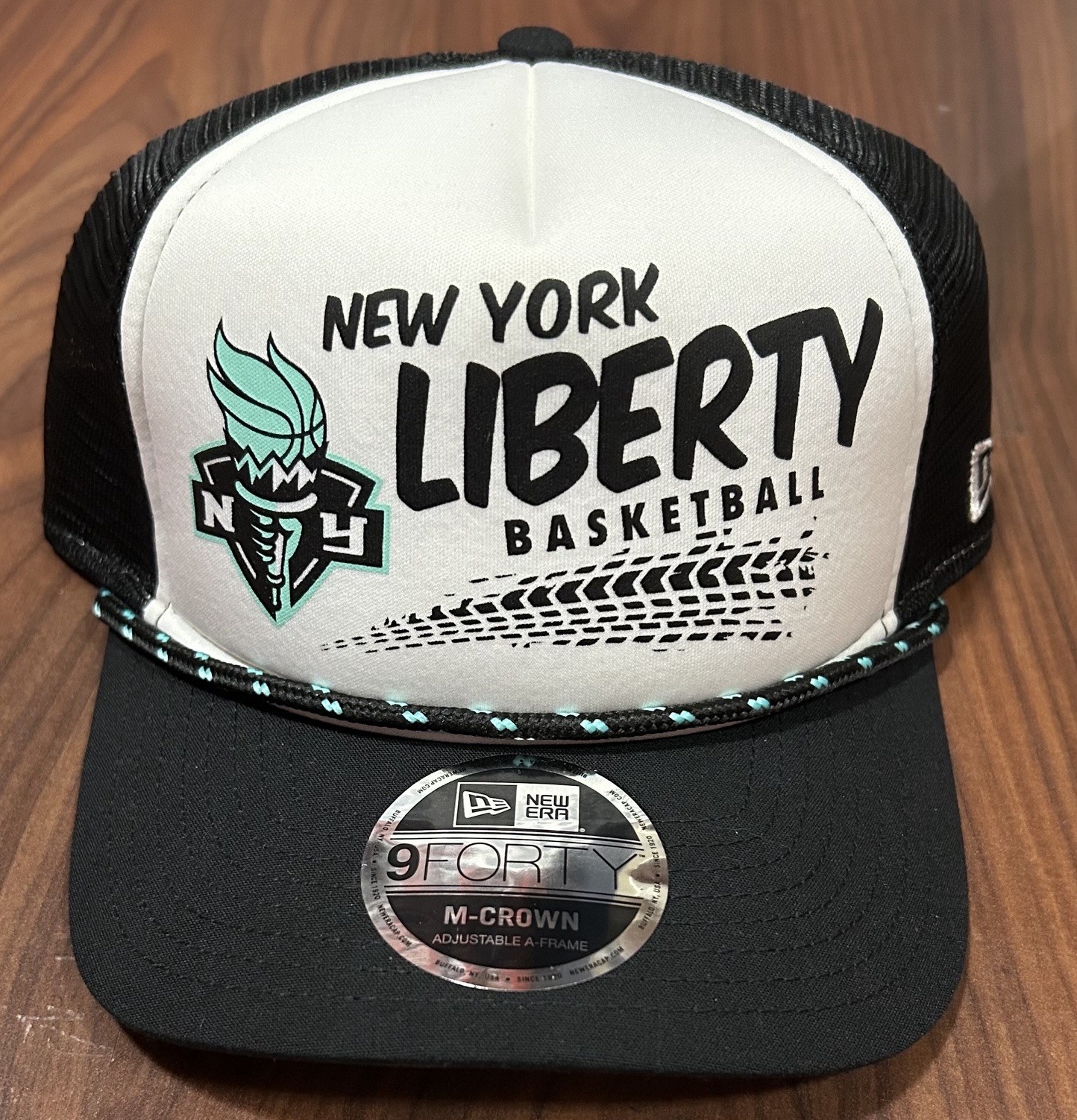 WNBA NEW ERA 9FORTY UNISEX NEW YORK LIBERTY A-FRAME TRUCKER MESH HAT SNAPBACK