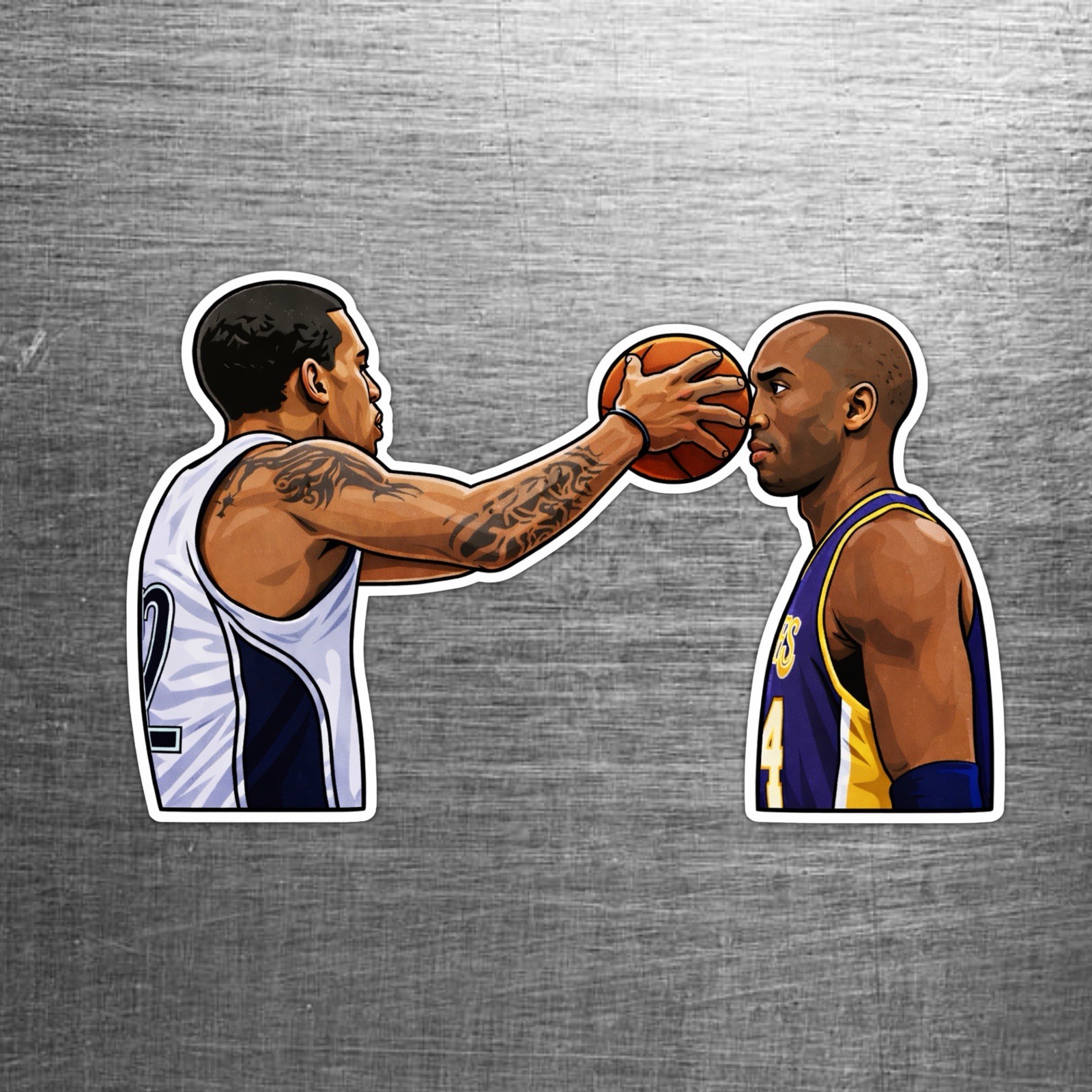 Black Mamba No Flinch Custom Sticker LA Basketball