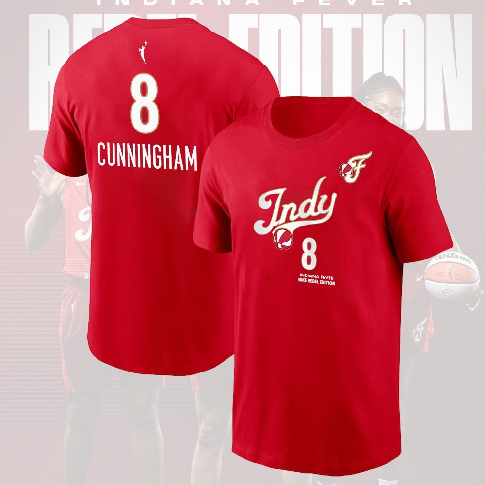 Clark, Cunningham, Boston, Hull Indiana Fever 2026 Rebel Edition Name & Number