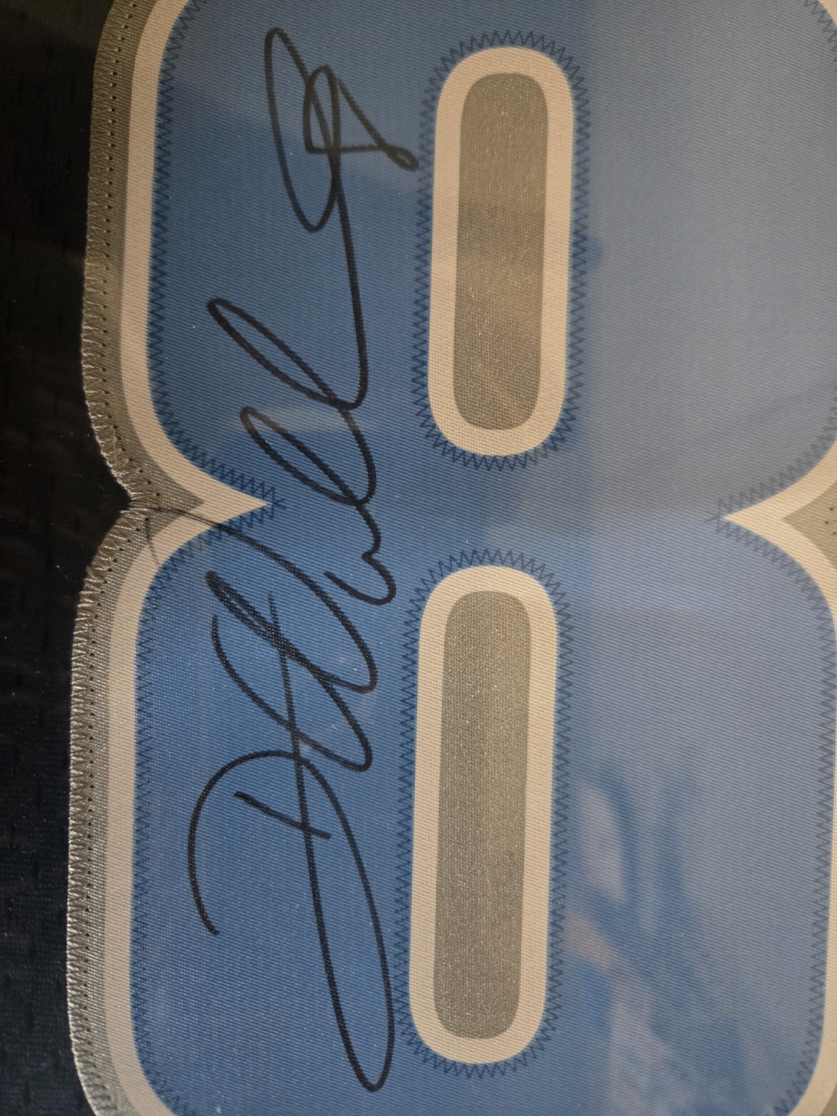 NBA Utah Jazz Deron Williams Professionally Framed Autogragh Jersey Number 8
