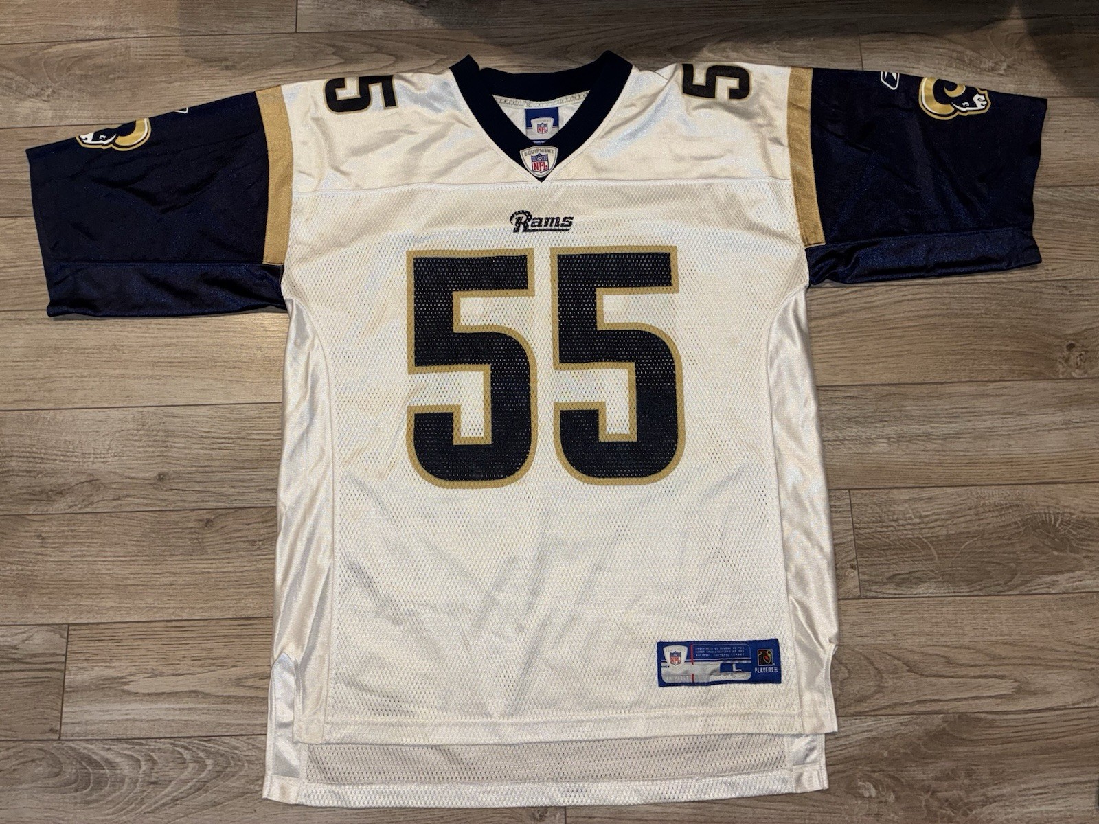 james laurinaitis #55 Los Angeles Rams NFL Reebok Football Jersey L Large Mens