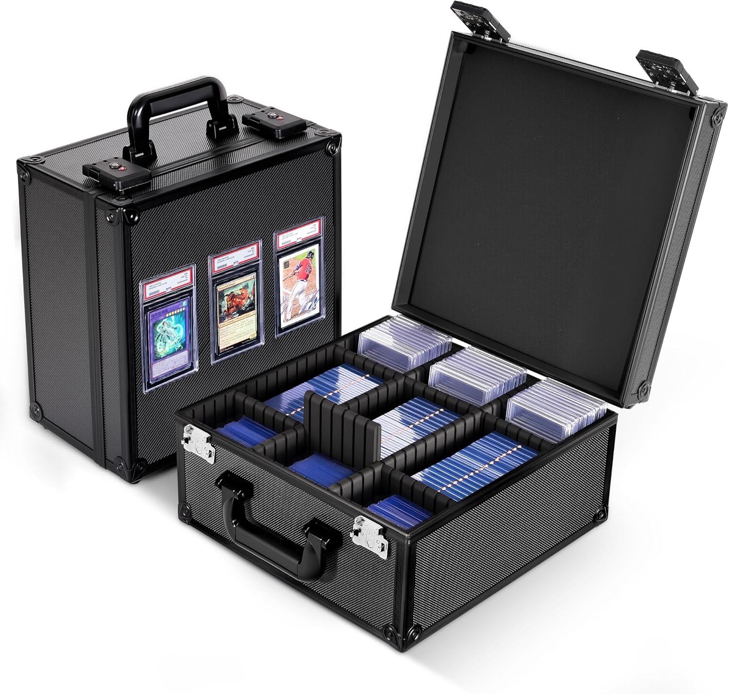 Graded Card Storage Box with Display Window for PSA/CGC Holder, TSA Combination