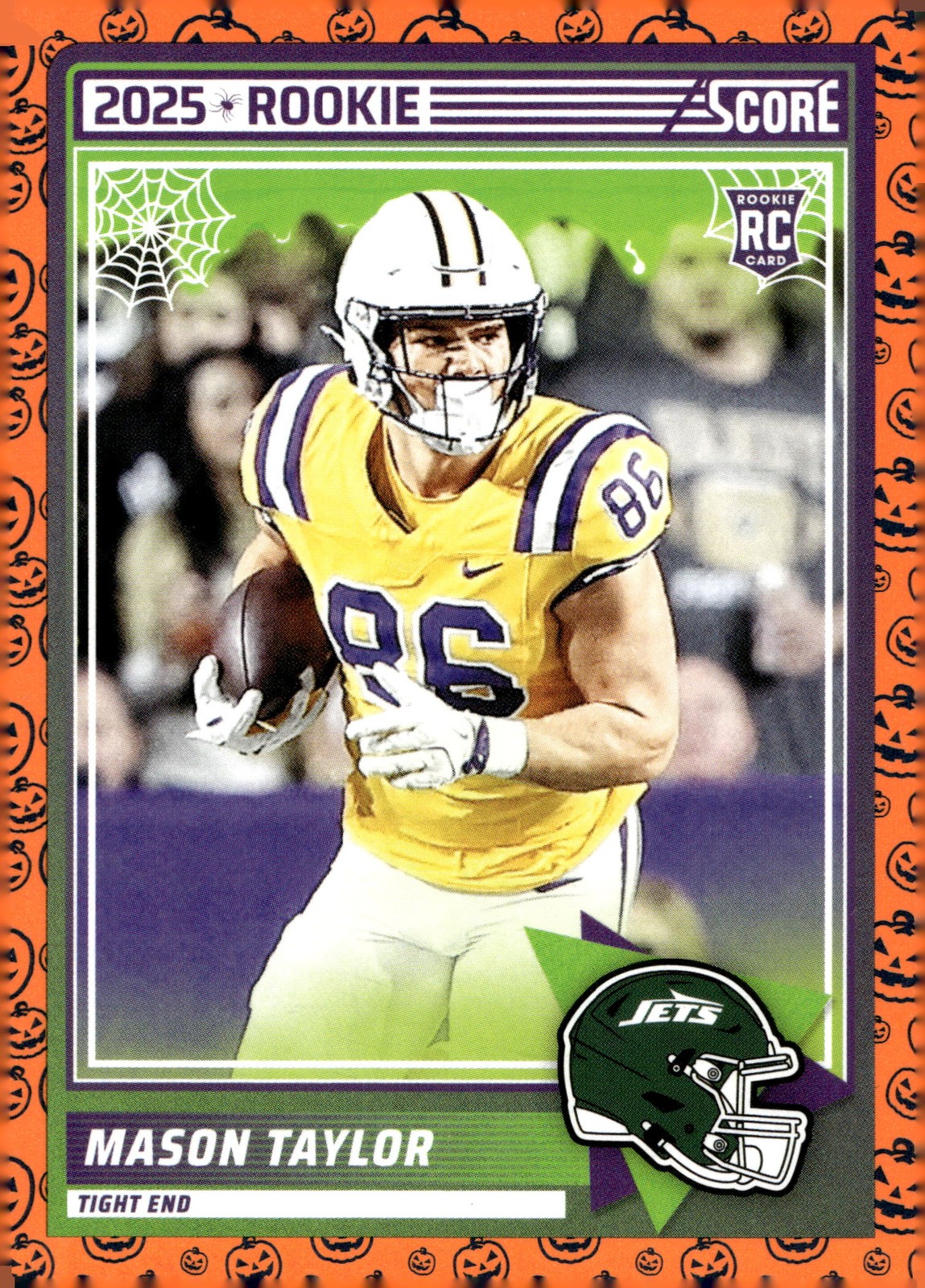 2025 Panini Score-A-Treat Mason Taylor #7 Webs RC New York Jets