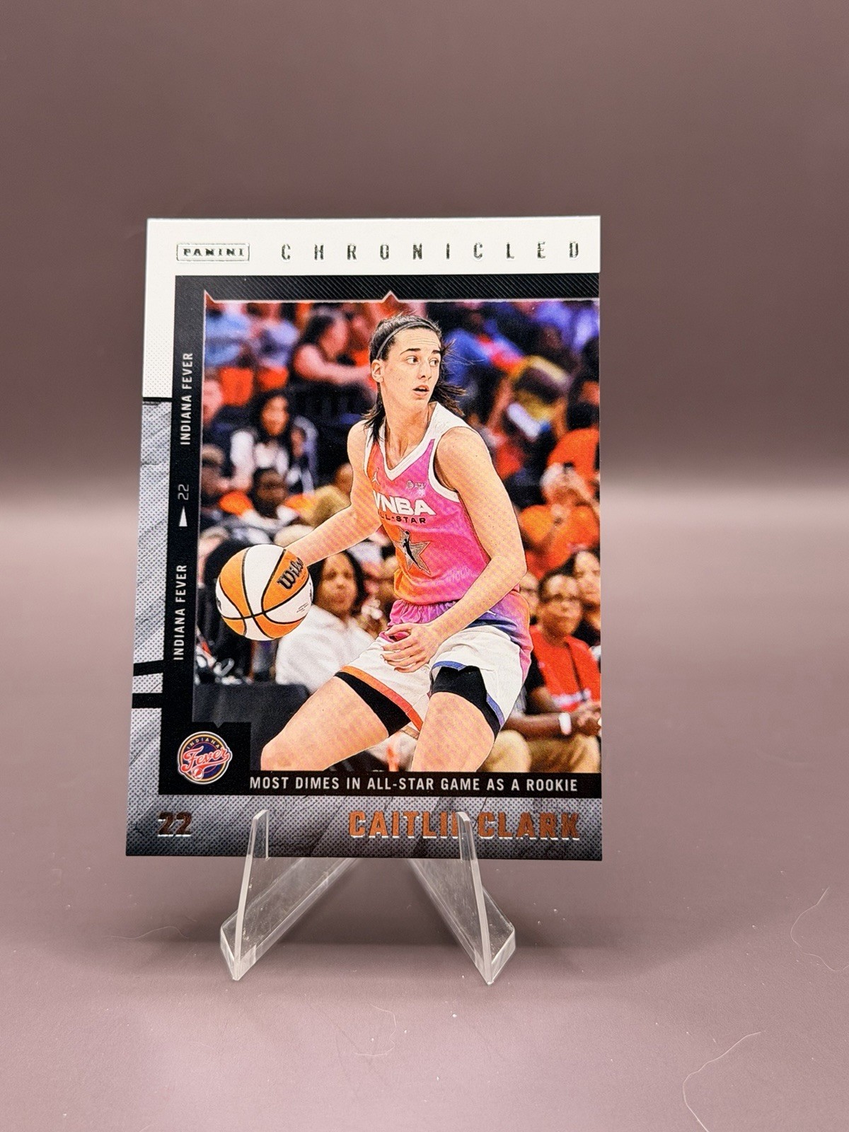 2025 Caitlin Clark Chronicled Base #7 – Most Dimes In All-Star Game As A Rookie
