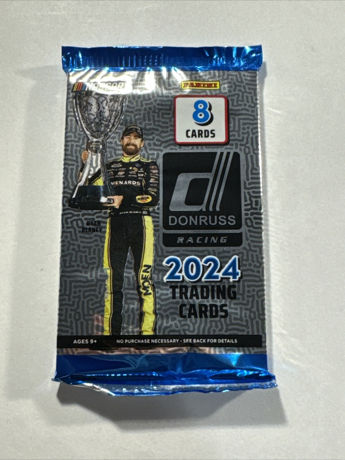 2024 Donruss Racing NASCAR Cards Factory Sealed Mega Box Pack – 8 Cards