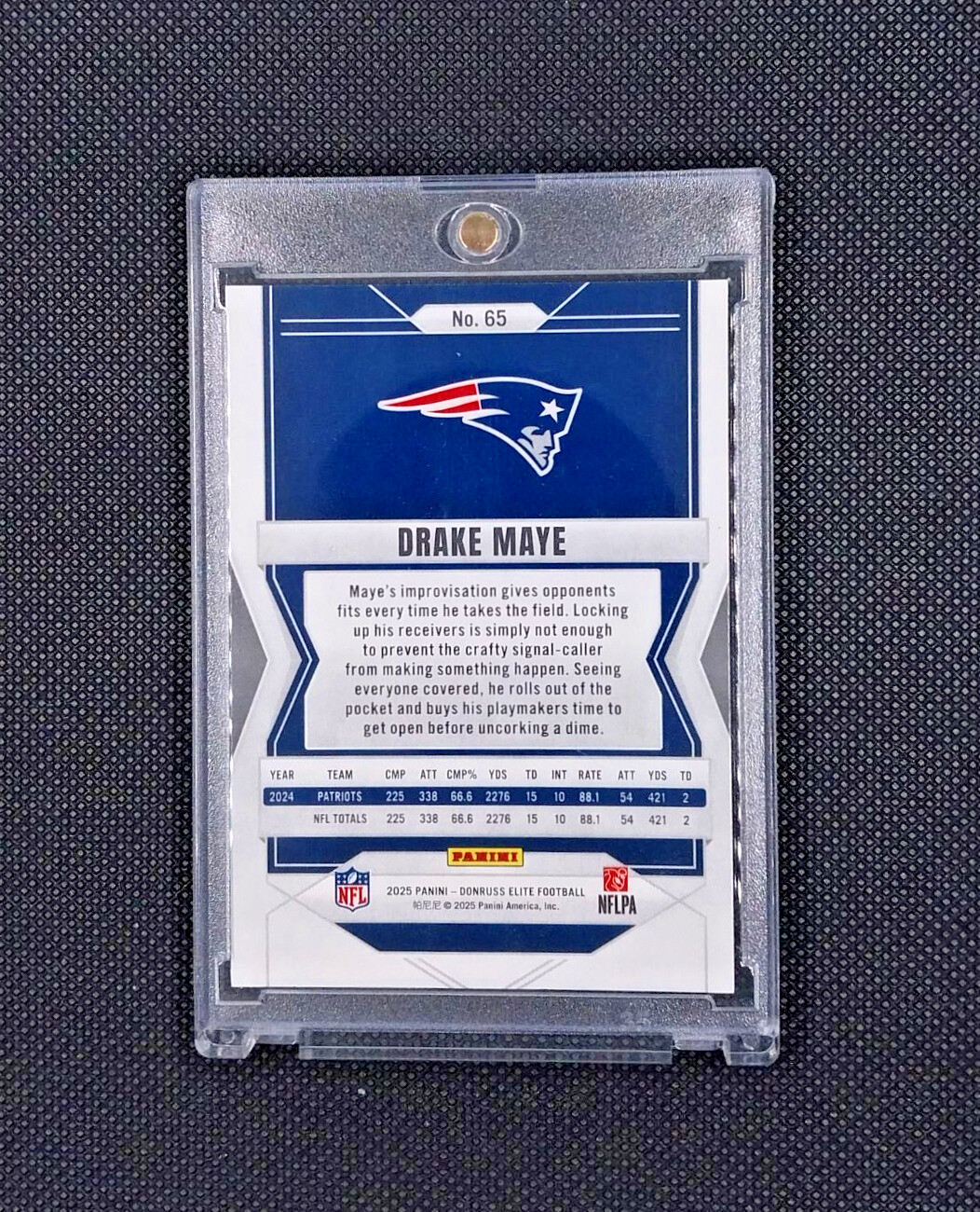 DRAKE MAYE HOLO FOIL RAINBOW REFRACTOR INVESTMENT CARD PATRIOTS MVP? Superbowl