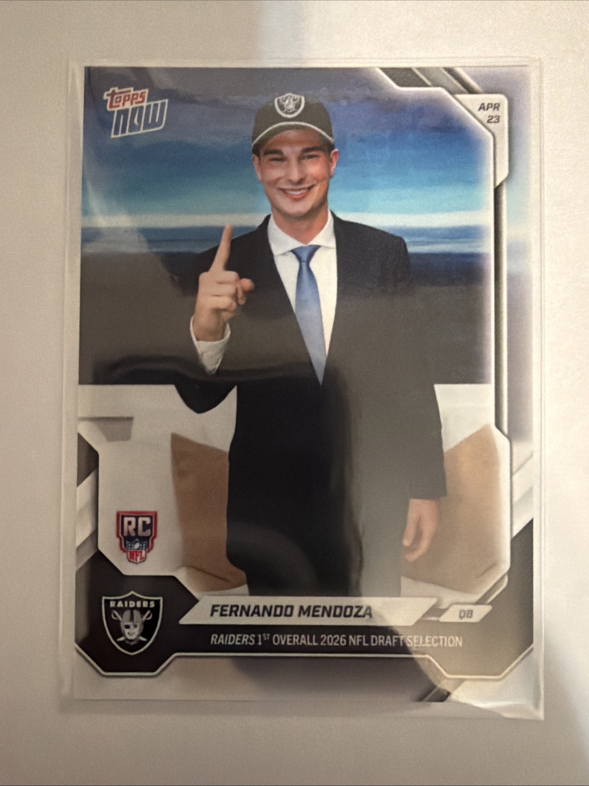 Fernando Mendoza – *1ST NFL Rookie Card!! – 2026 Topps NOW Draft Night #FMEN
