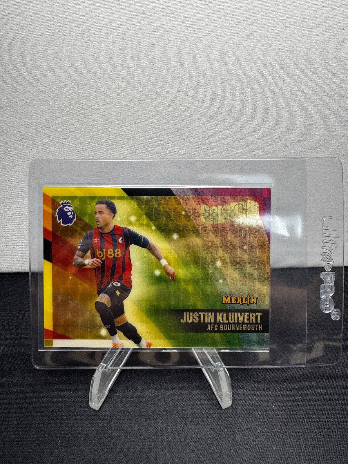 Topps Merlin – Rainbow Flick Justin Kluivert Bournemouth RB18 – SUPERFRACTOR 1/1