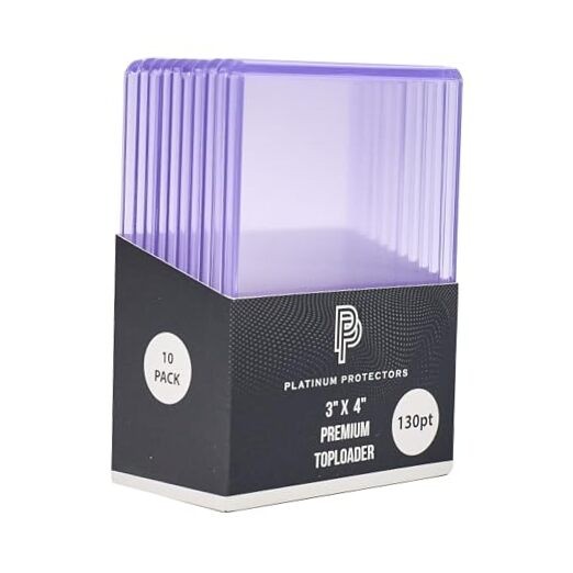 Platinum Protectors 130pt Toploaders Trading Card Protectors (-Count) – 10