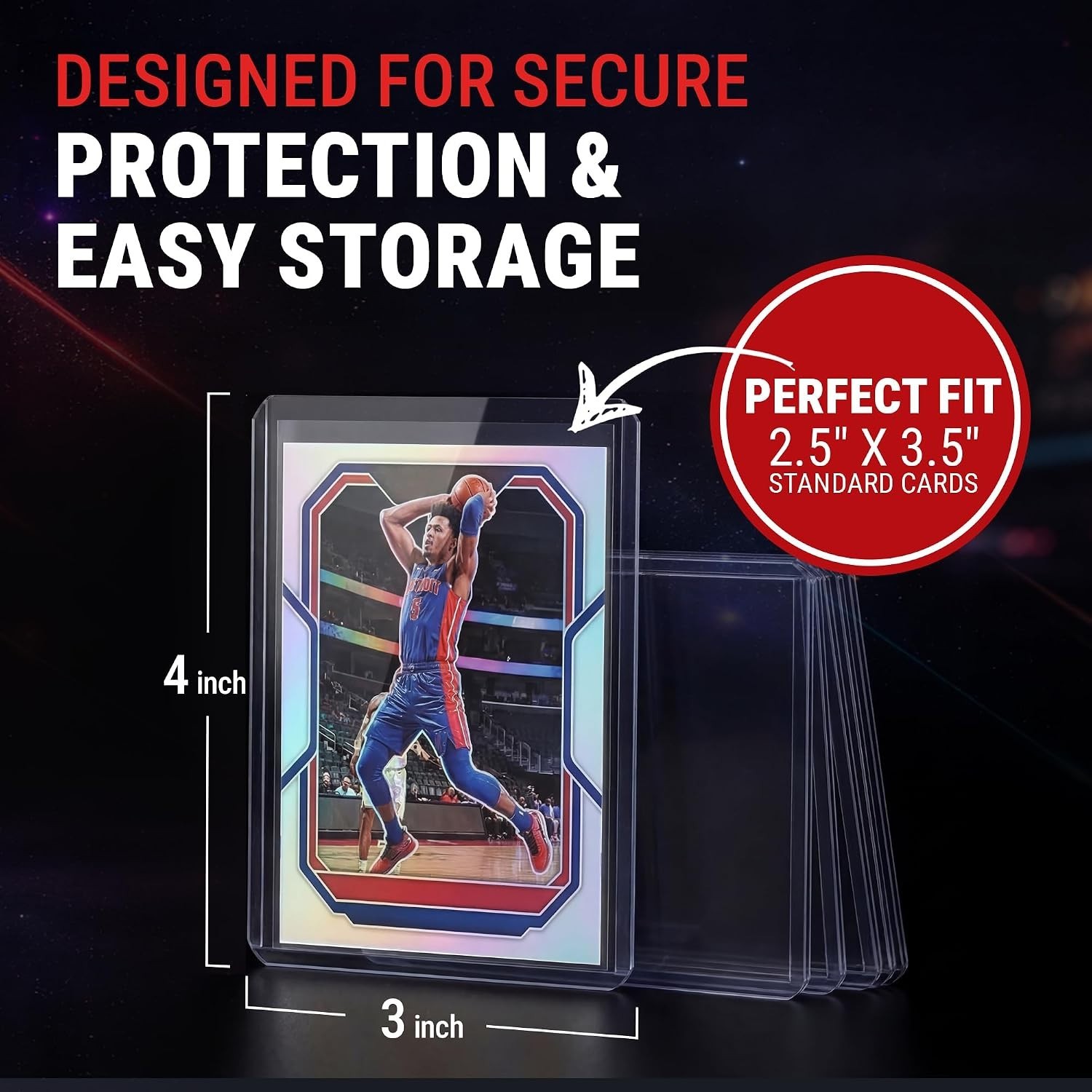 Transparent Trading Card Storage