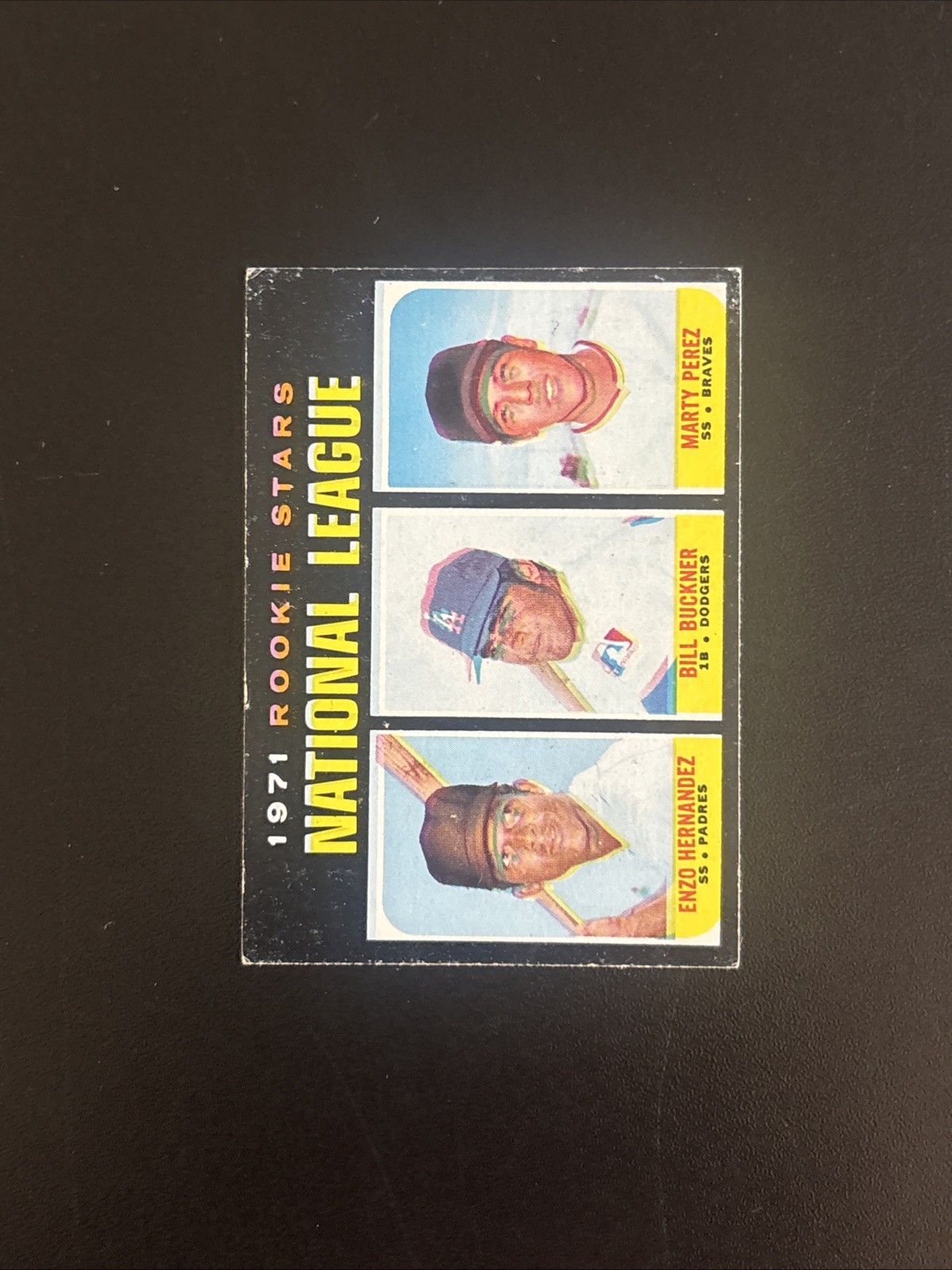 1971 Topps Rookie Stars – Semi Hi #529- Bill Buckner Marty Perez Enzo Hernandez