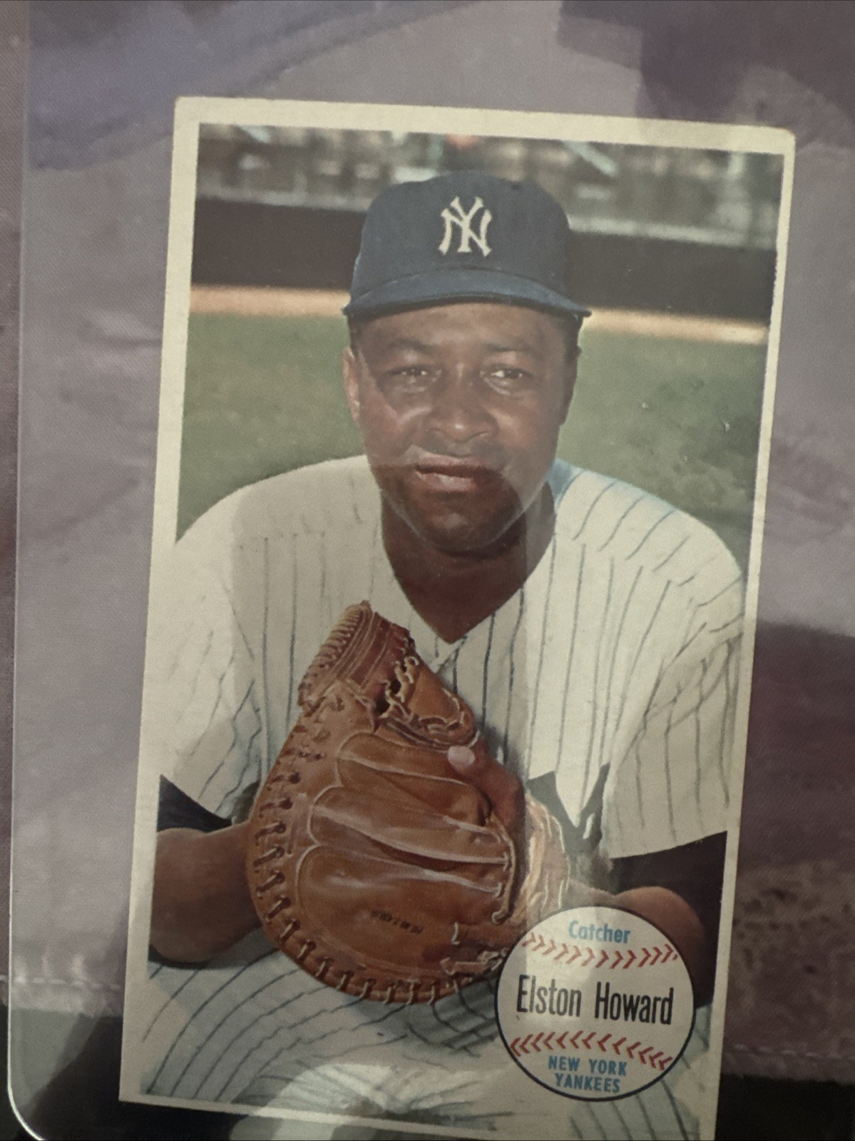 Elston Howard N.Y. Yankees 1964 Topps Giant #21 Card Elston Wins Polls For MVP