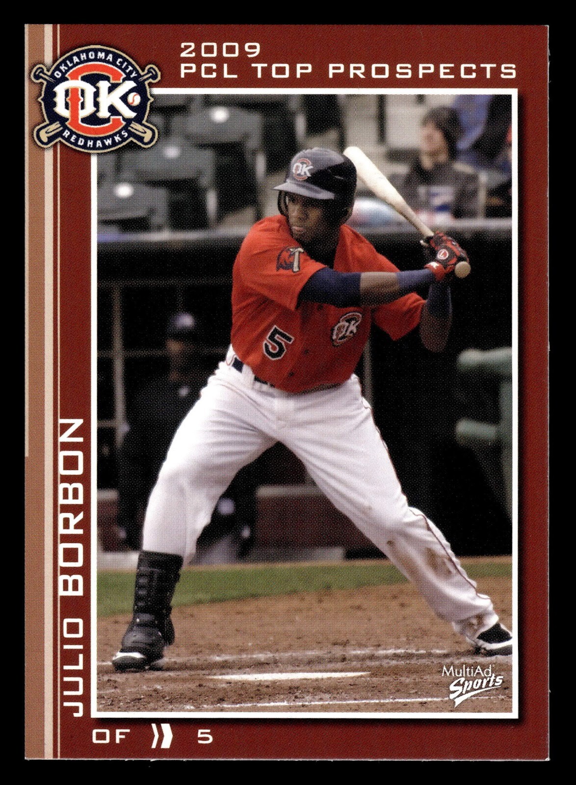 2009 MultiAd Pacific Coast League Top Prospects PCL AAA #20 Julio Borbon