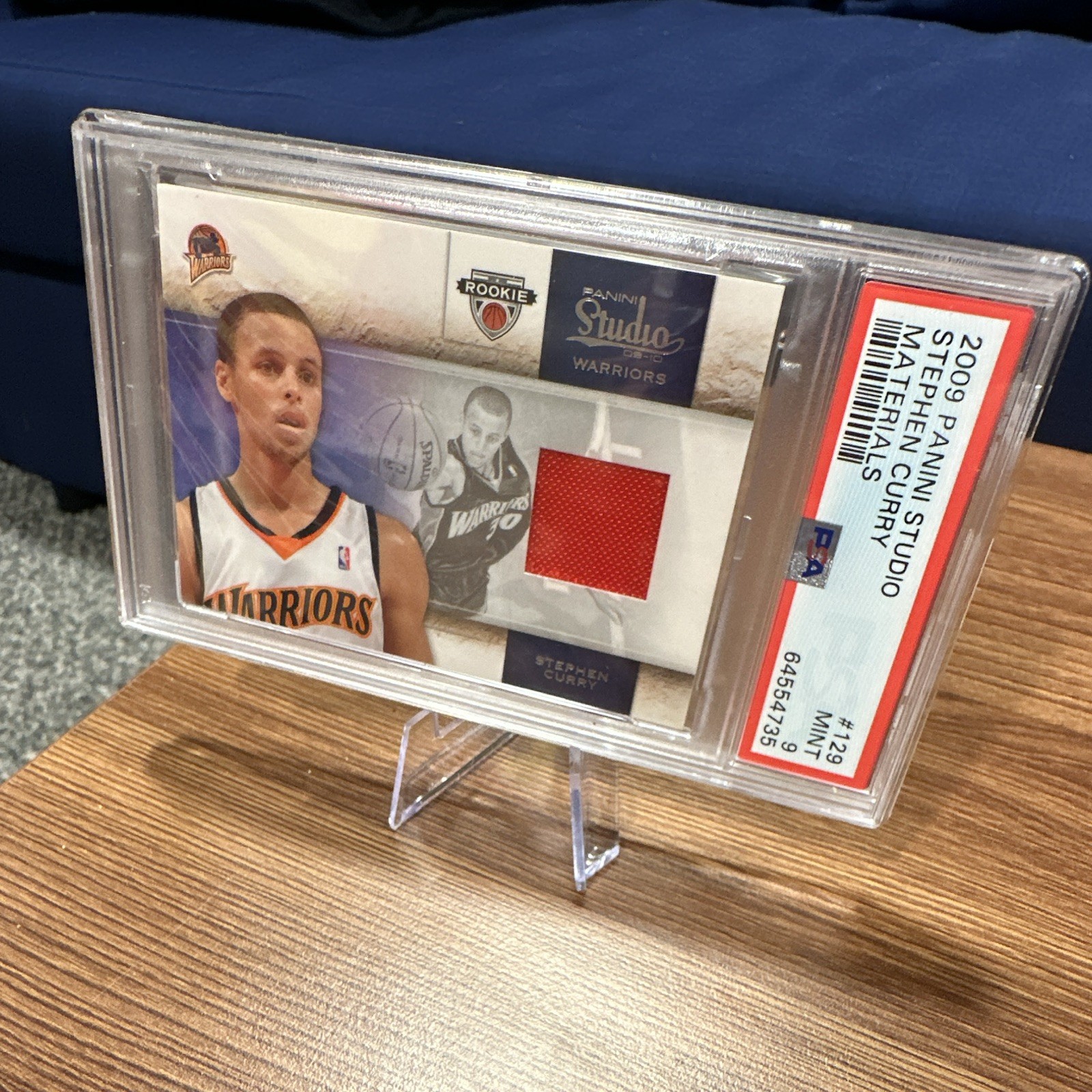 2009 Stephen Curry Panini Studio Materials ROOKIE 026/249 Graded Card PSA 9