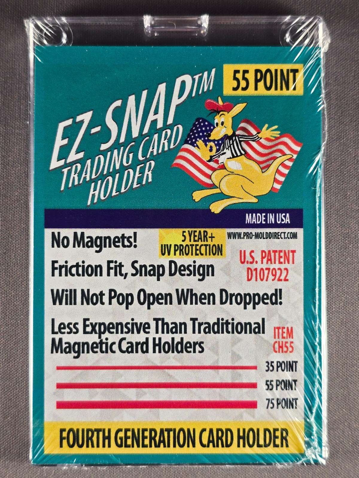 25X Pro Mold 55 Pt. 4th Gen EZ-SNAP Card Holders No Magnets – USA
