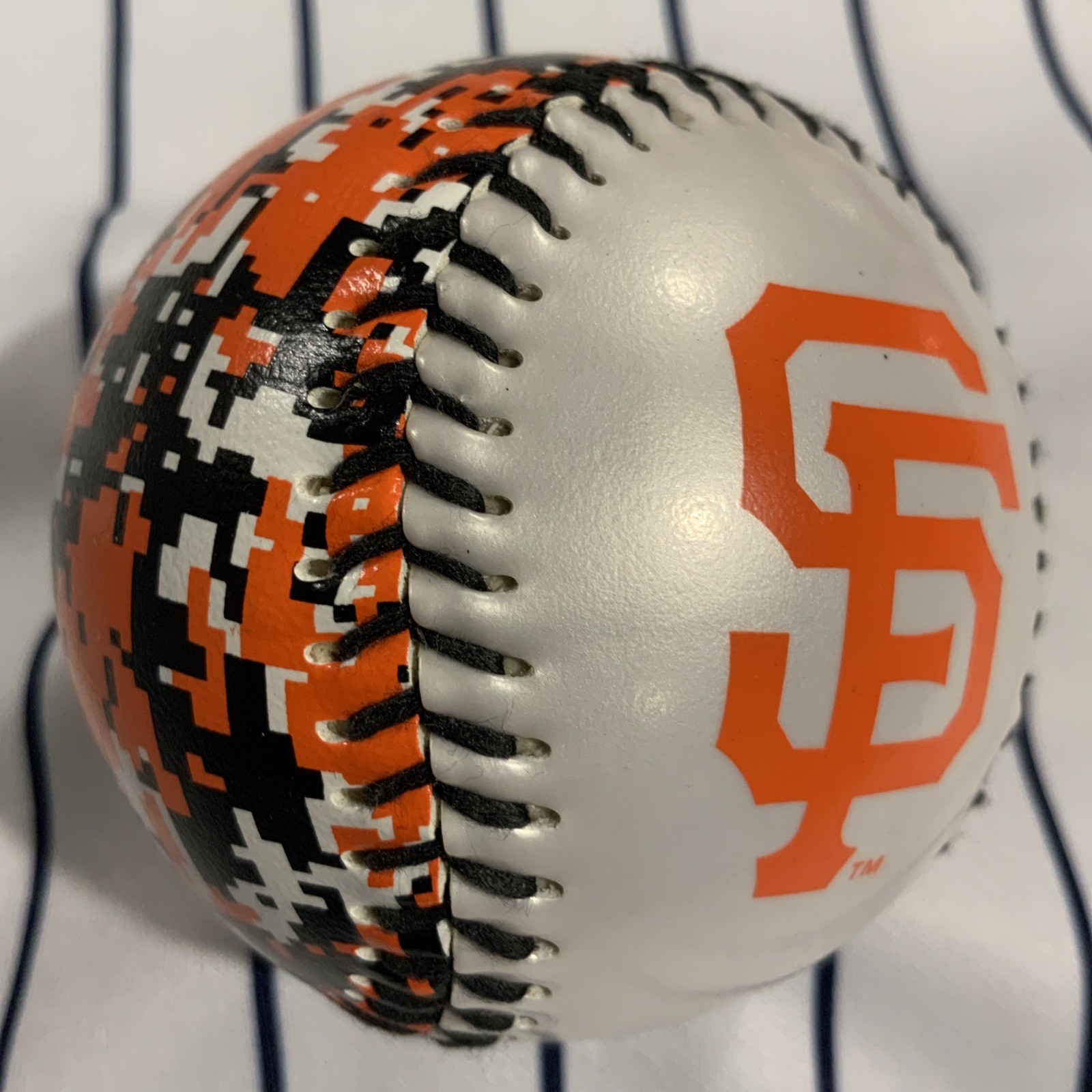 San Francisco Giants Black & Orange Digital Camouflage Souvenir Baseball Ball