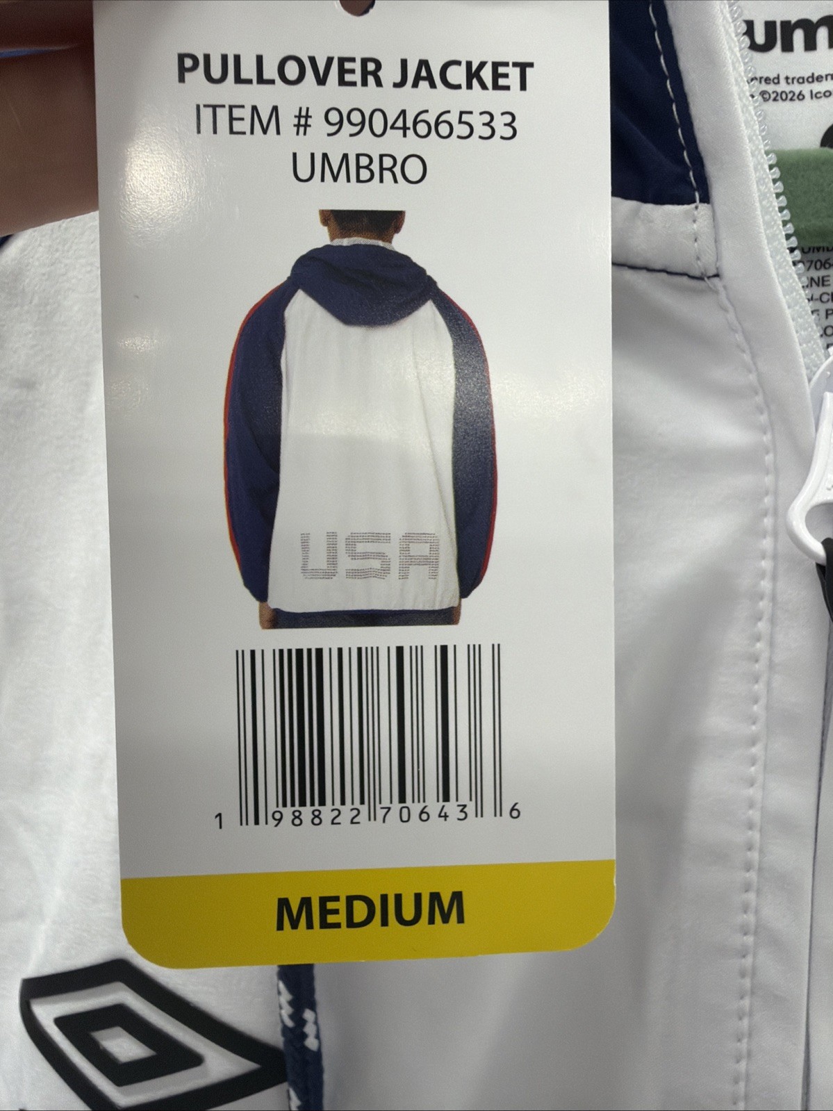 Umbro Team USA Pullover, Unisex Medium