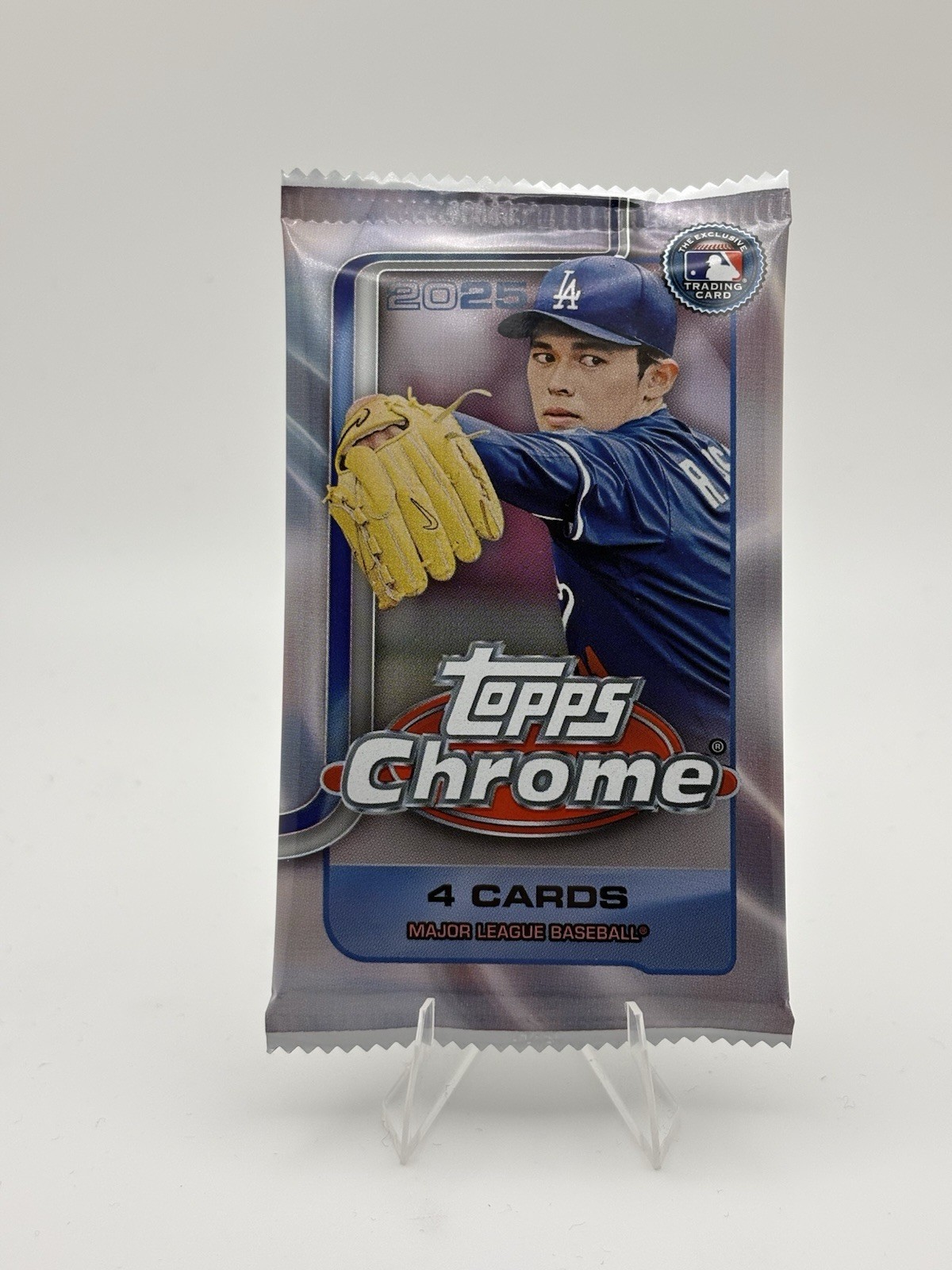 2025 Topps Chrome Baseball MLB 4-Card Pack (1) ONE Pack