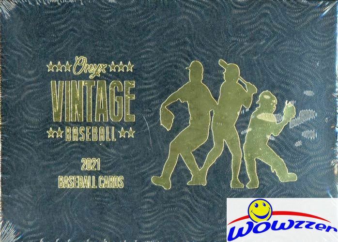 2021 Onyx Vintage Baseball Factory Sealed HOBBY Box-2 ON-CARD AUTOGRAPHS!