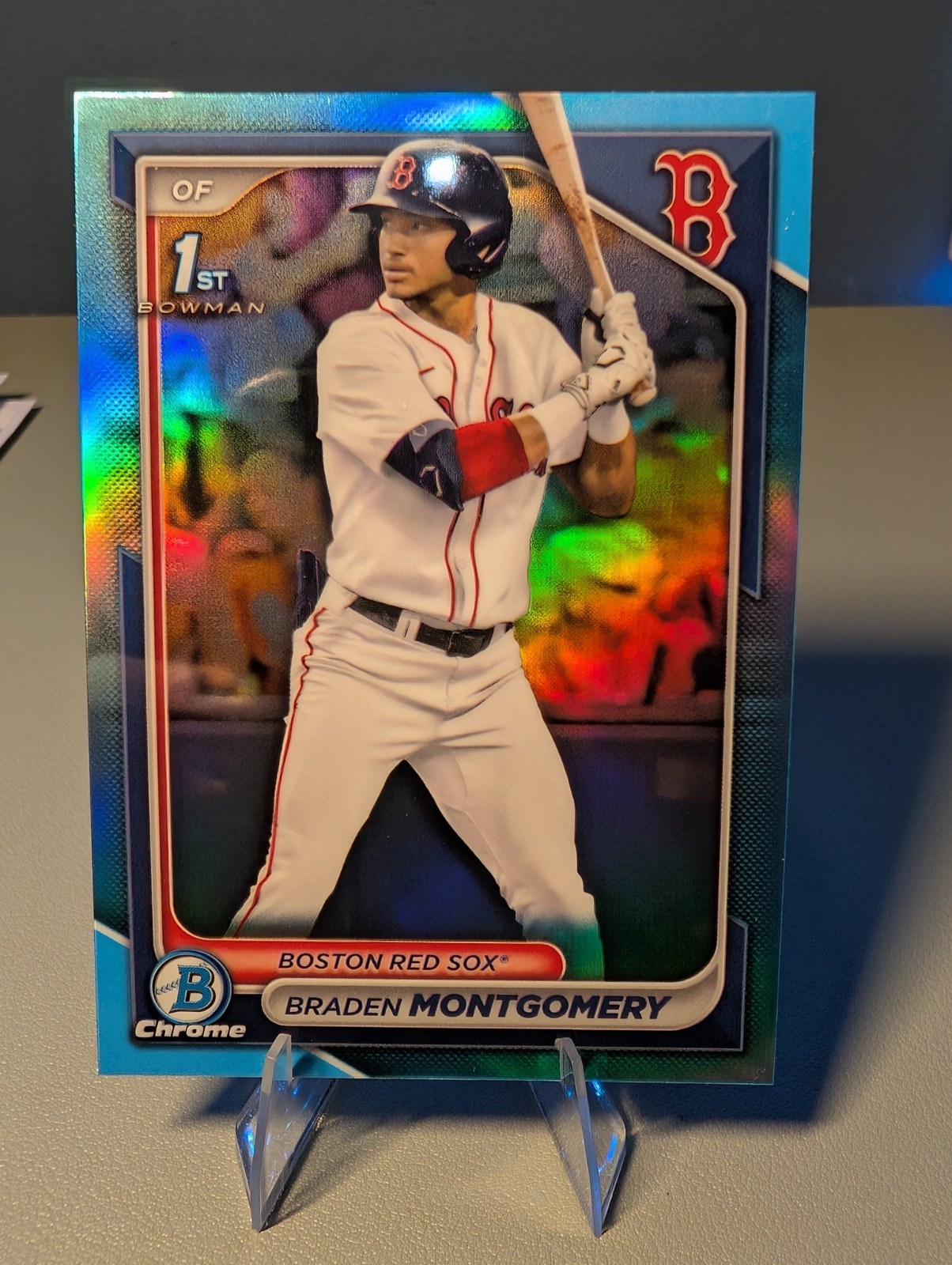 BRADEN MONTGOMERY 2024 Bowman Draft Chrome 1st SKY BLUE REFRACTOR RC CHW ROOKIE