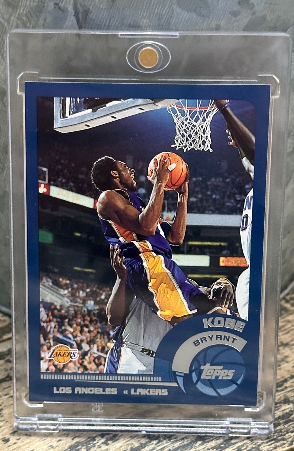 Kobe Bryant Card Rare Topps Chrome Silver Foil RARE AUTHENTIC LAKERS JERSEY #8