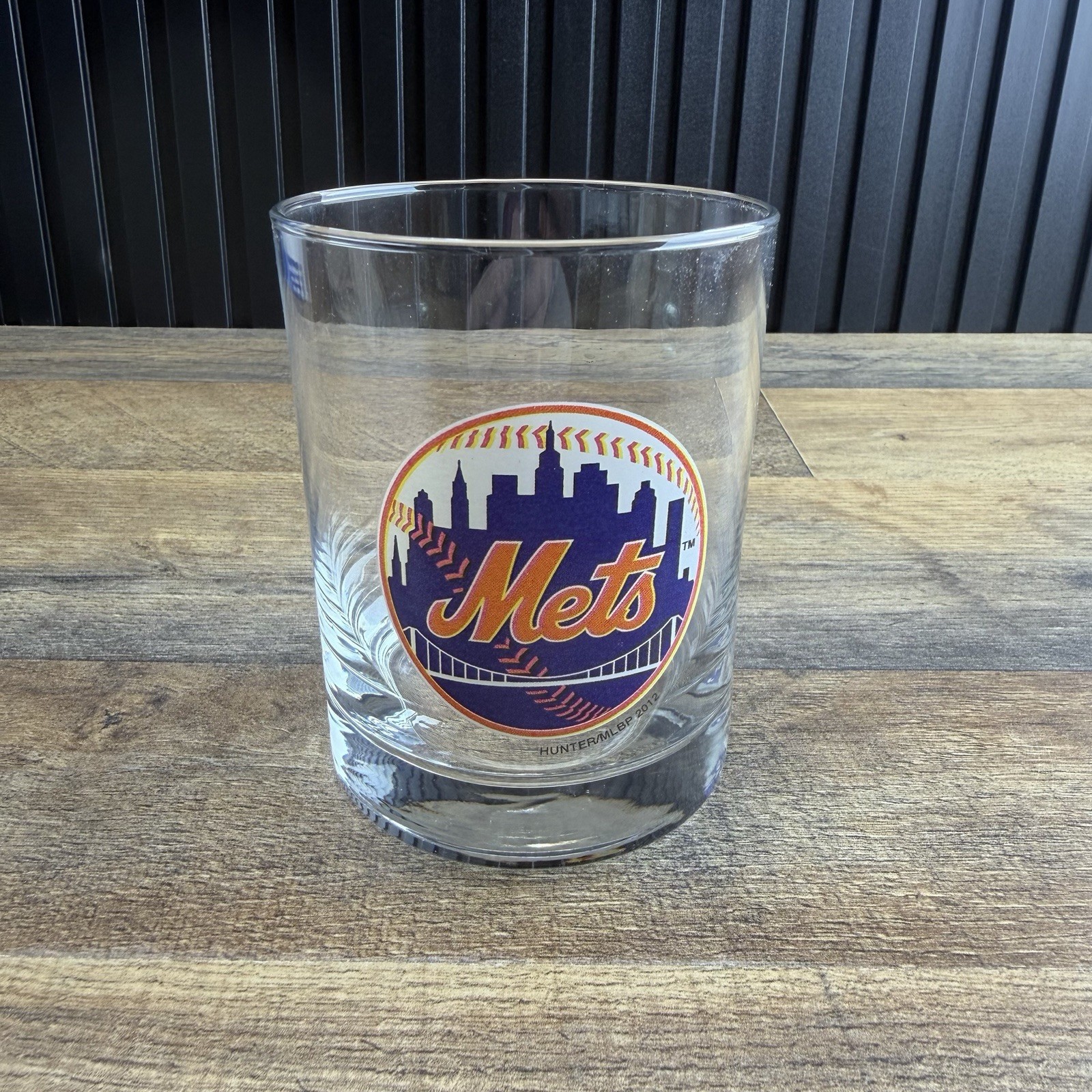 MLB New York Mets Logo 8 oz Rocks Tumbler Lowball Glass