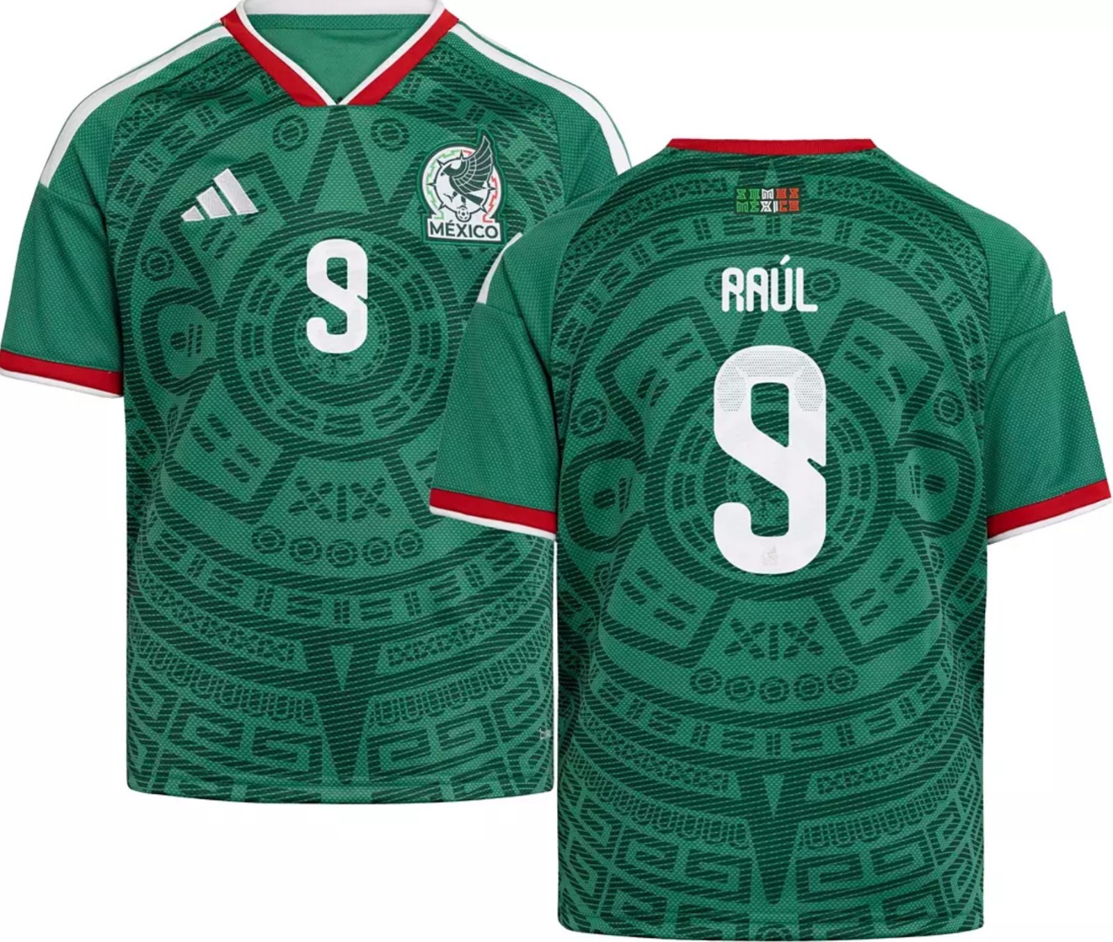 RARE ADIDAS ORIGINAL Mexico Official World Cup 2026 #9 Raul Jimenez Home Jersey