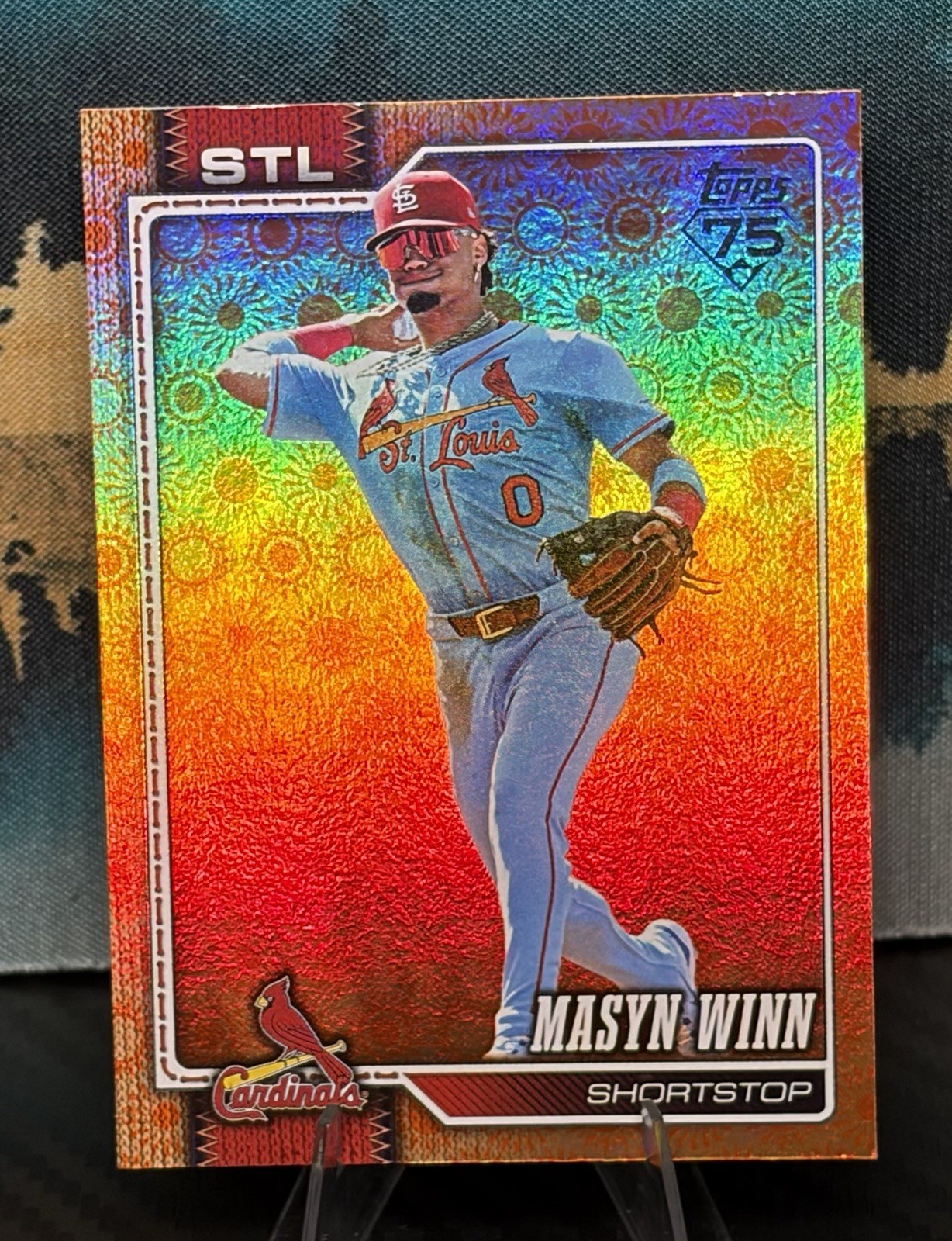 2026 Topps Series 2 Masyn Winn #526 Sun Holiday Foil St. Louis Cardinals