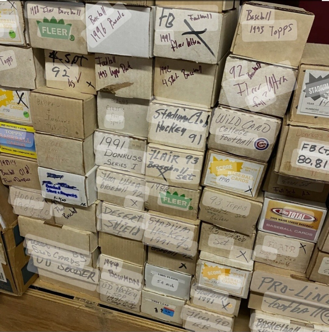 Storage Unit Estate MLB Vintage Cards – BCW 300 COUNT BOX FULL – BASEBALL ONLY