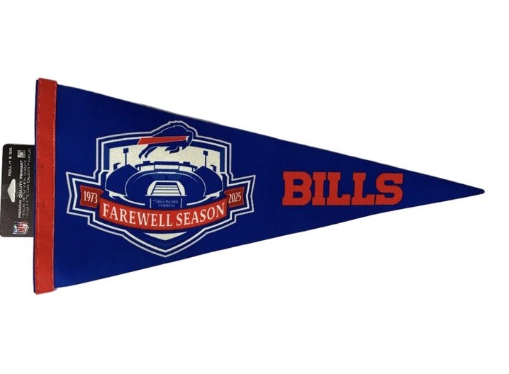 Buffalo Bills THE FAREWELL SEASON Collectors Edition Pennant 1973-2025