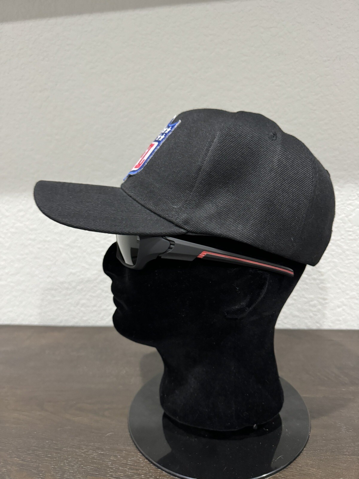 NFL SHIELD LOGO REFEREE OFFICIALS GAME HAT CAP BLACK LOW CROWN ADJUSTABLE STRAP