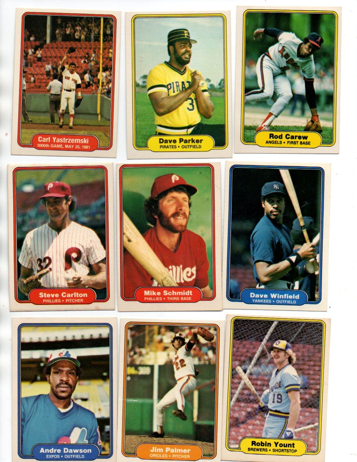 1981-1984 Fleer Lot. 375+ cards, almost 50 HOFers. No creases, or duplicates!
