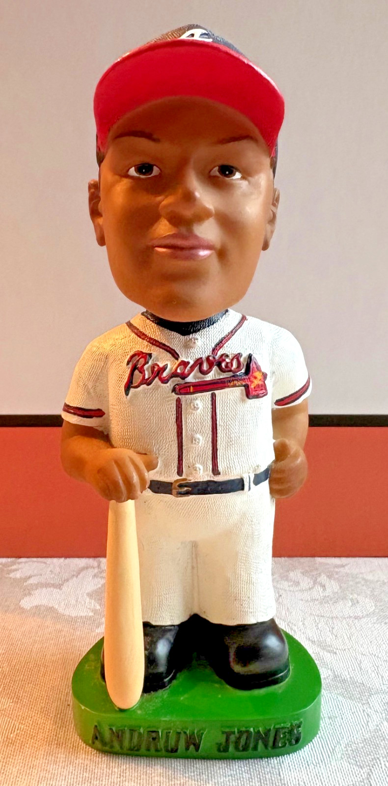 Andruw Jones Atlanta Braves Bobble Dobbles 2001 Vintage Bobblehead 7in. Tall