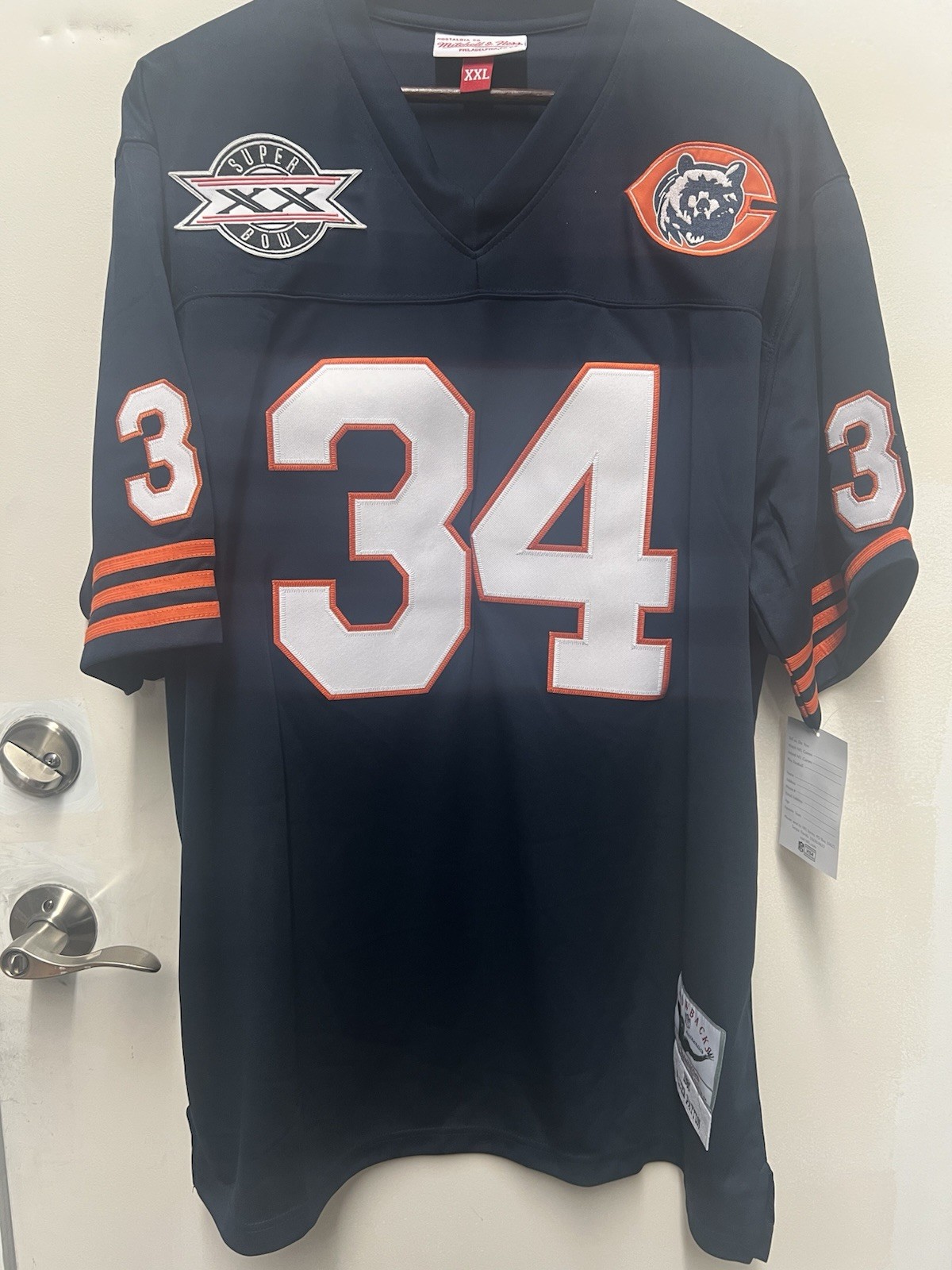 Walter Payton #34 Chicago Bears Navy Blue Jersey New Size XXL