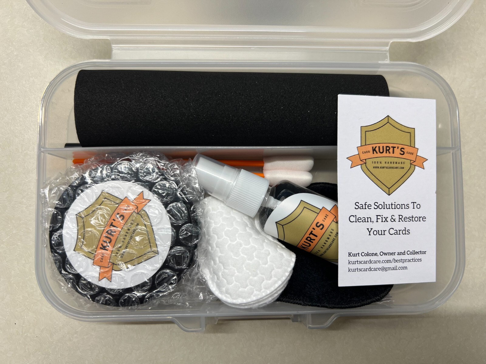 Kurt’s Card Care Cleaning Kit Essential For Cleaning and Grading -Brand New