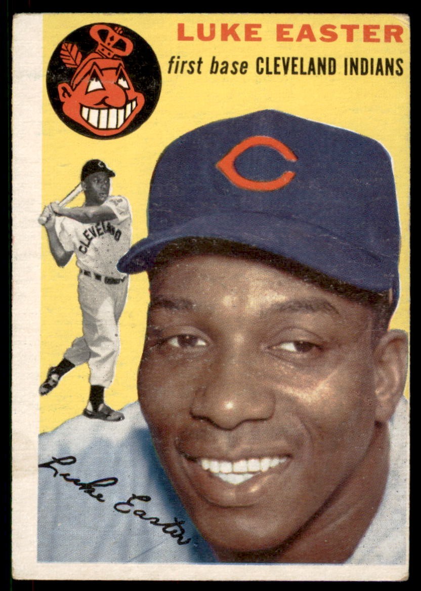 1954 Topps #23 LUKE EASTER (b) Cleveland Indians VGEX