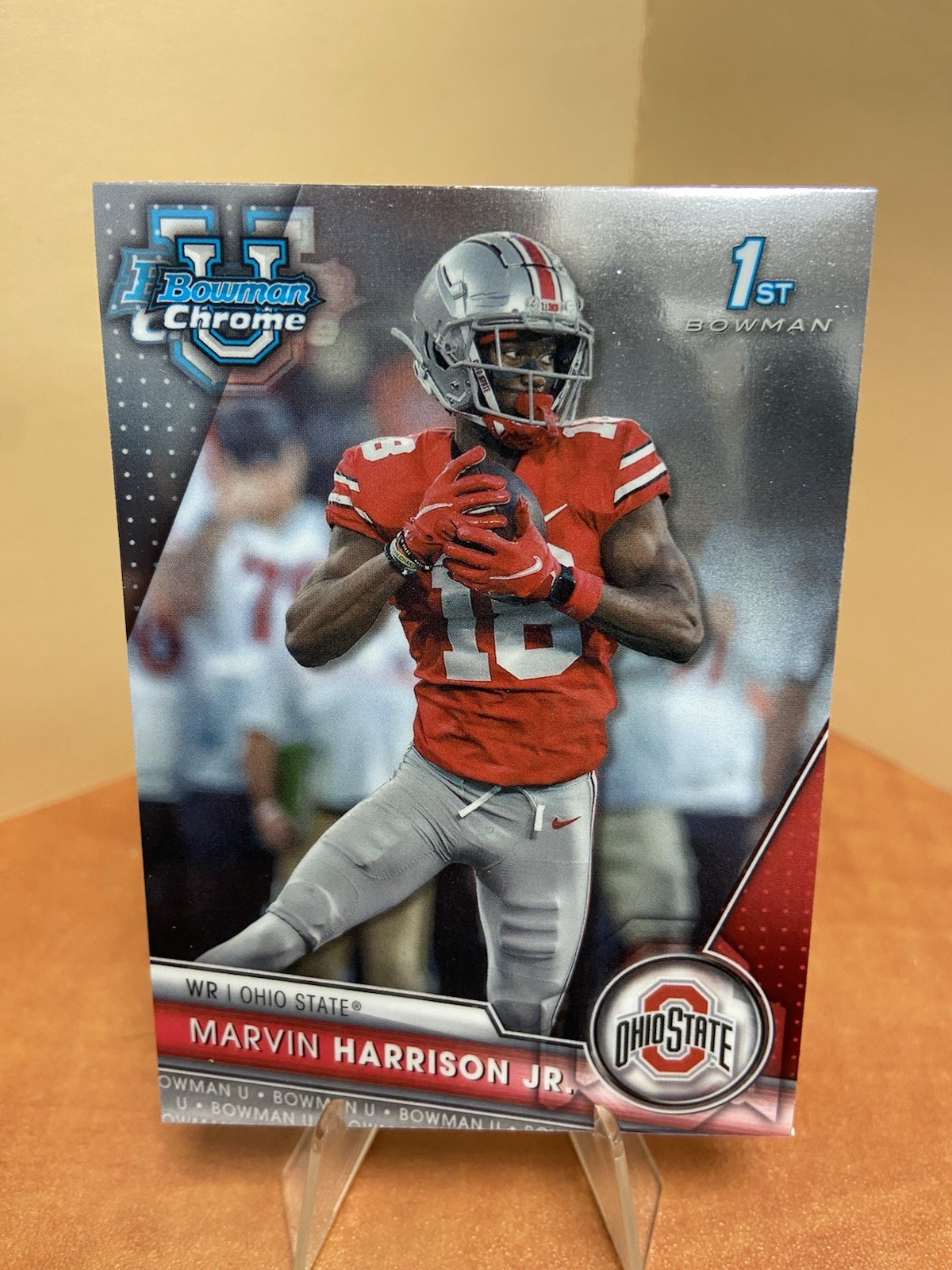 2023 Bowman U Chrome #100 Marvin Harrison Jr. 1st Bowman Base OSU/Cardinals