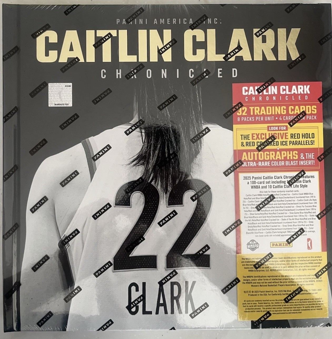 2025 Panini Caitlin Clark Chronicled Exclusive- Factory Sealed! Chronicles