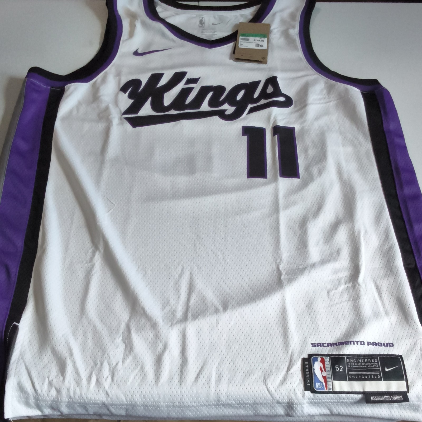 Nike NBA Sacramento Kings Domantas Sabonis #11 Dri-FIT Swingman Jersey Men XL