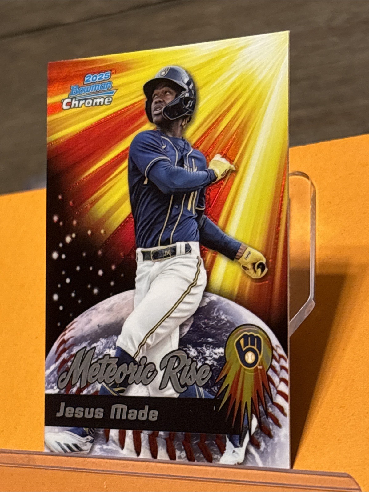 2025 Bowman Chrome – Meteoric Rise – Jesus Made – #MR-3 (RC) Milwaukee Brewers
