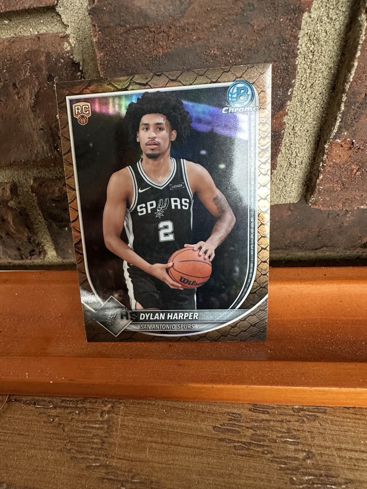 Bowman Chrome Reptillian Refractor #BCV-2 Dylan Harper Near Mint