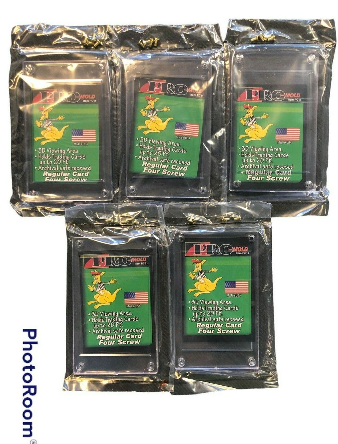 (5) Pro-Mold 20pt 4 Screw Recessed Card Regular Card Holder PC11 FREE SHIPPING!