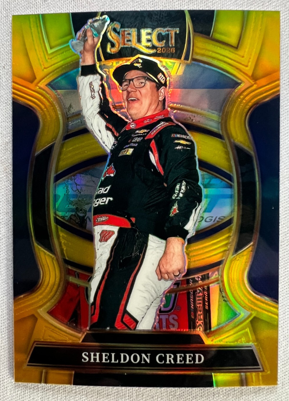 2026 Panini Select NASCAR Racing SHELDON CREED Grandstand Gold Parallel SP # /10