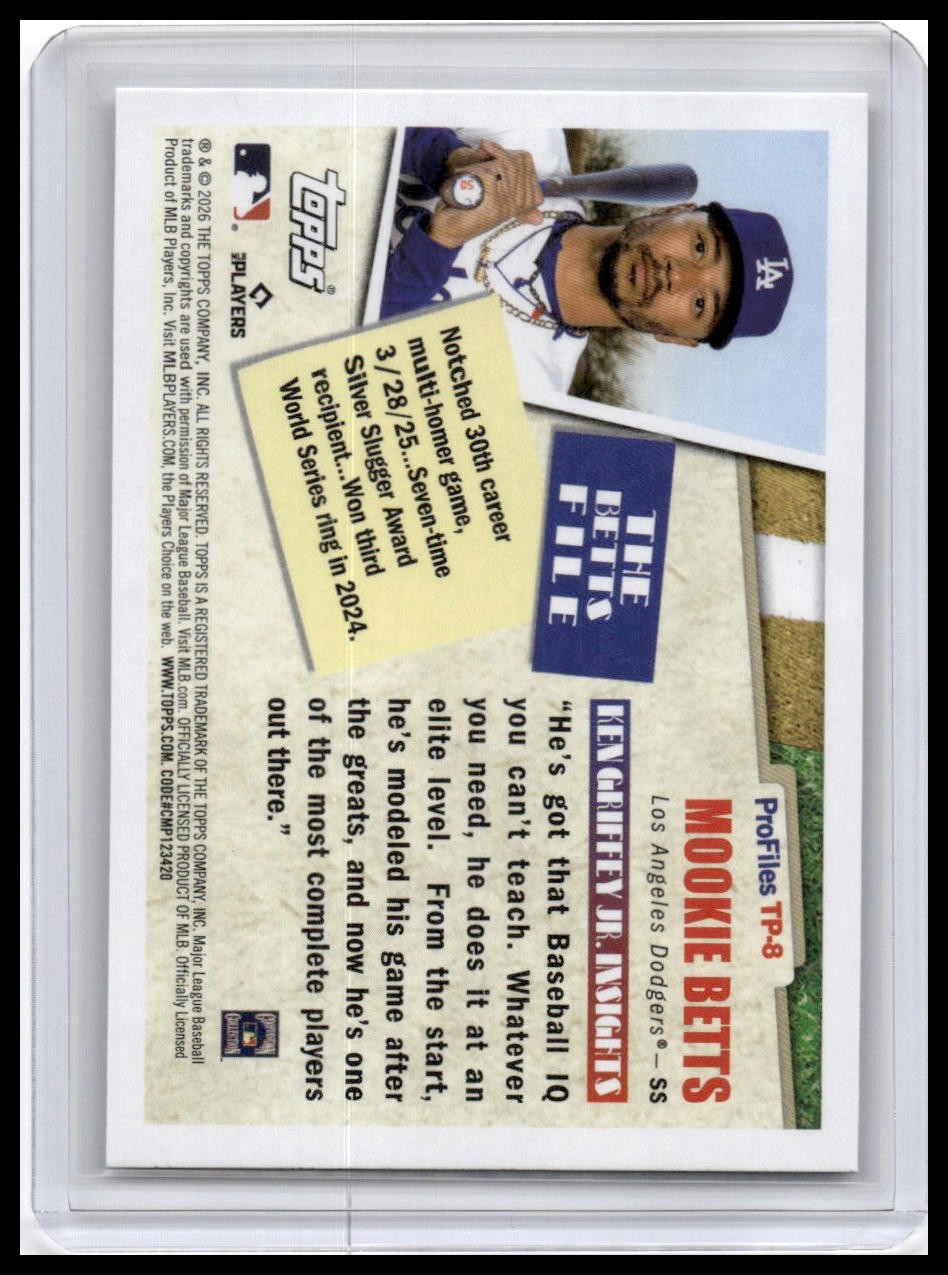 2026 Topps #TP-8 Mookie Betts Profiles