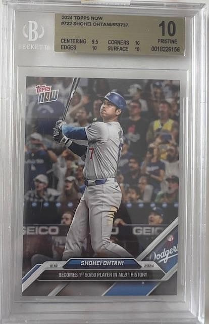 2024 Topps Now – Shohei Ohtani #722 /653737 – BGS 10