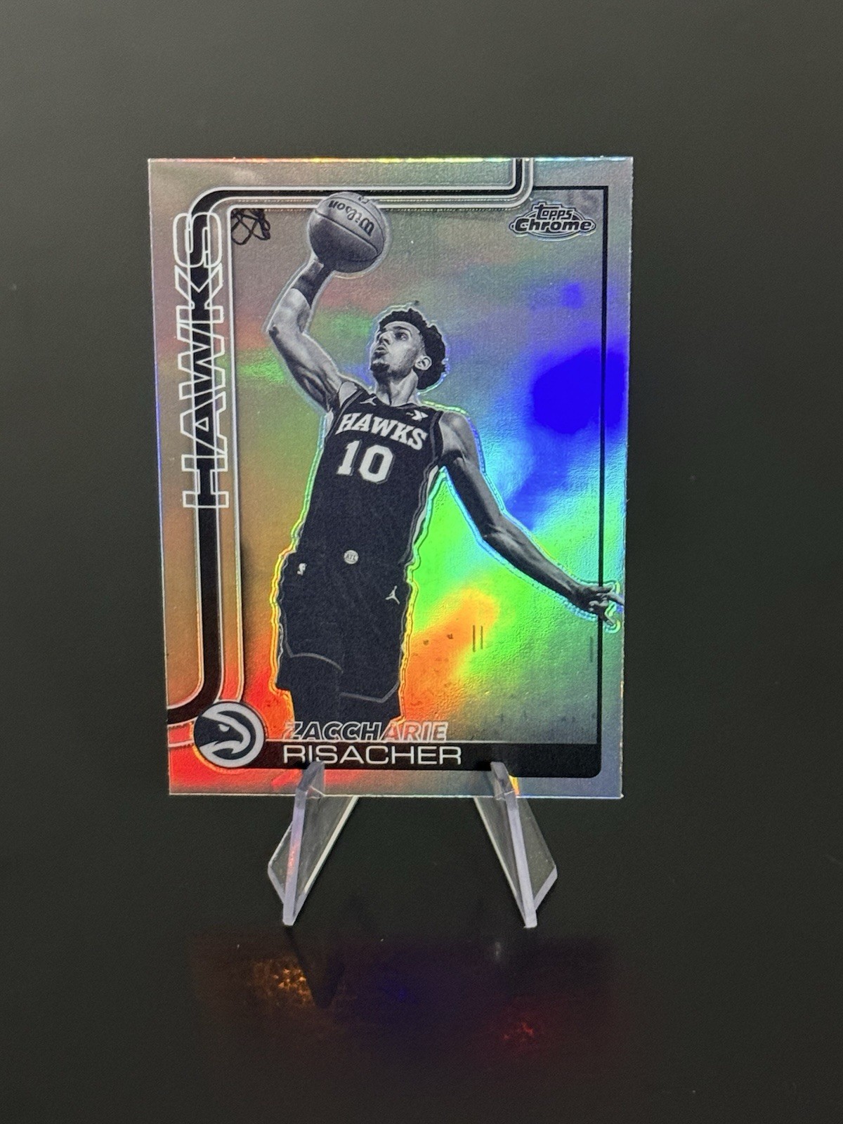2025-26 Topps Chrome – Zaccharie Risacher #2 Negative Refractor