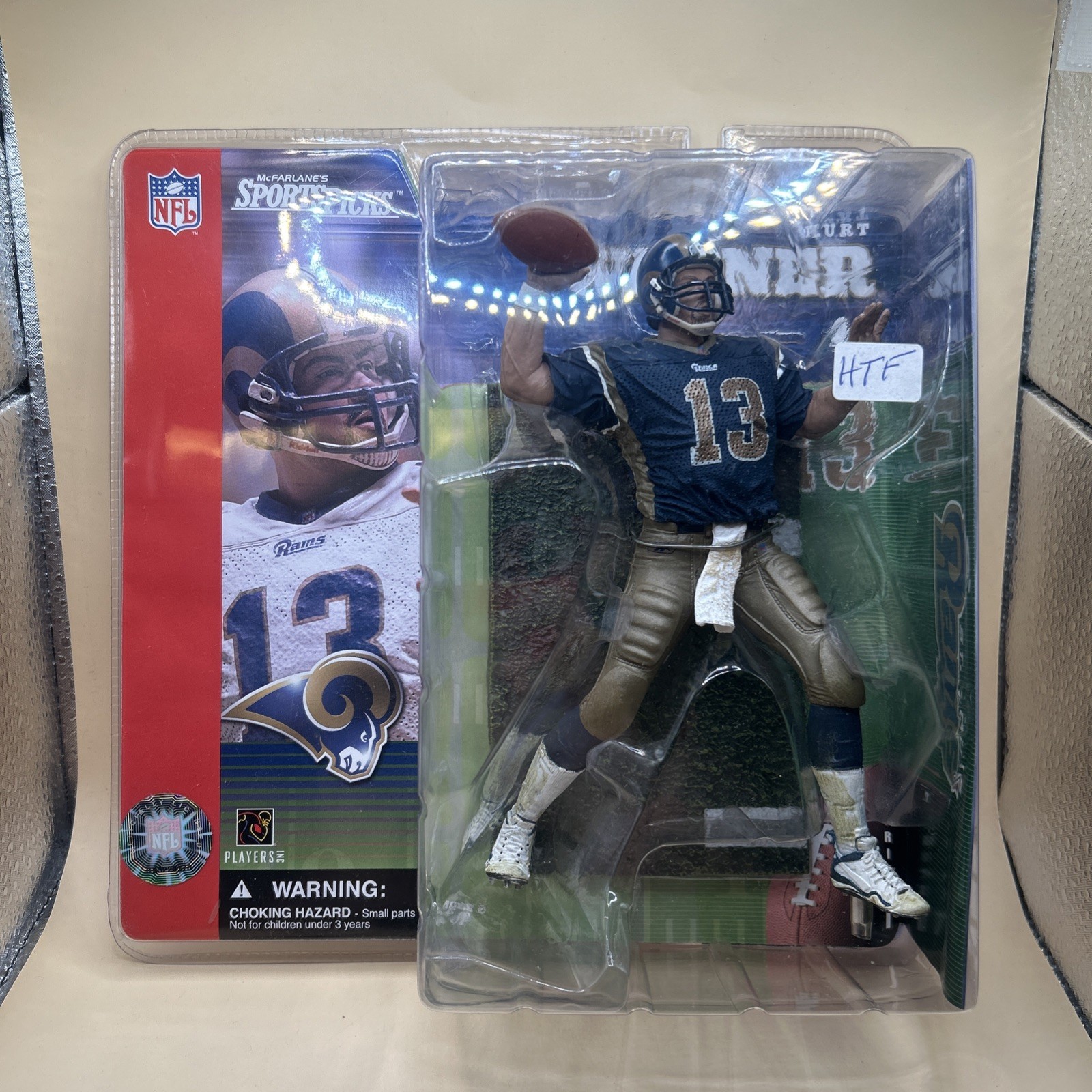 Kurt Warner St. Louis Rams 2001 Series 1 McFarlane Sports Picks Blue
