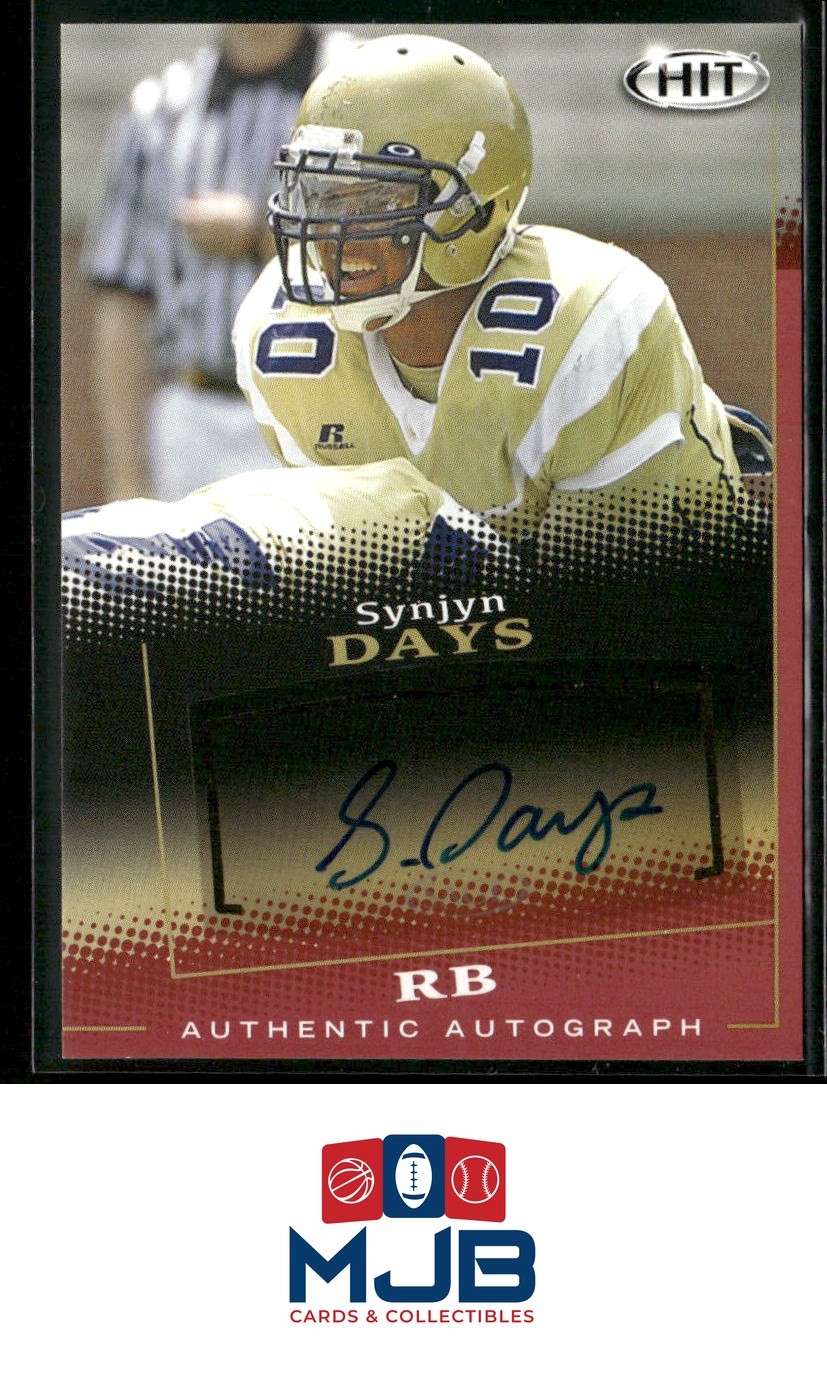 2015 SAGE HIT Synjyn Days Autographs Red Auto #A30 Georgia Tech Yellow Jackets