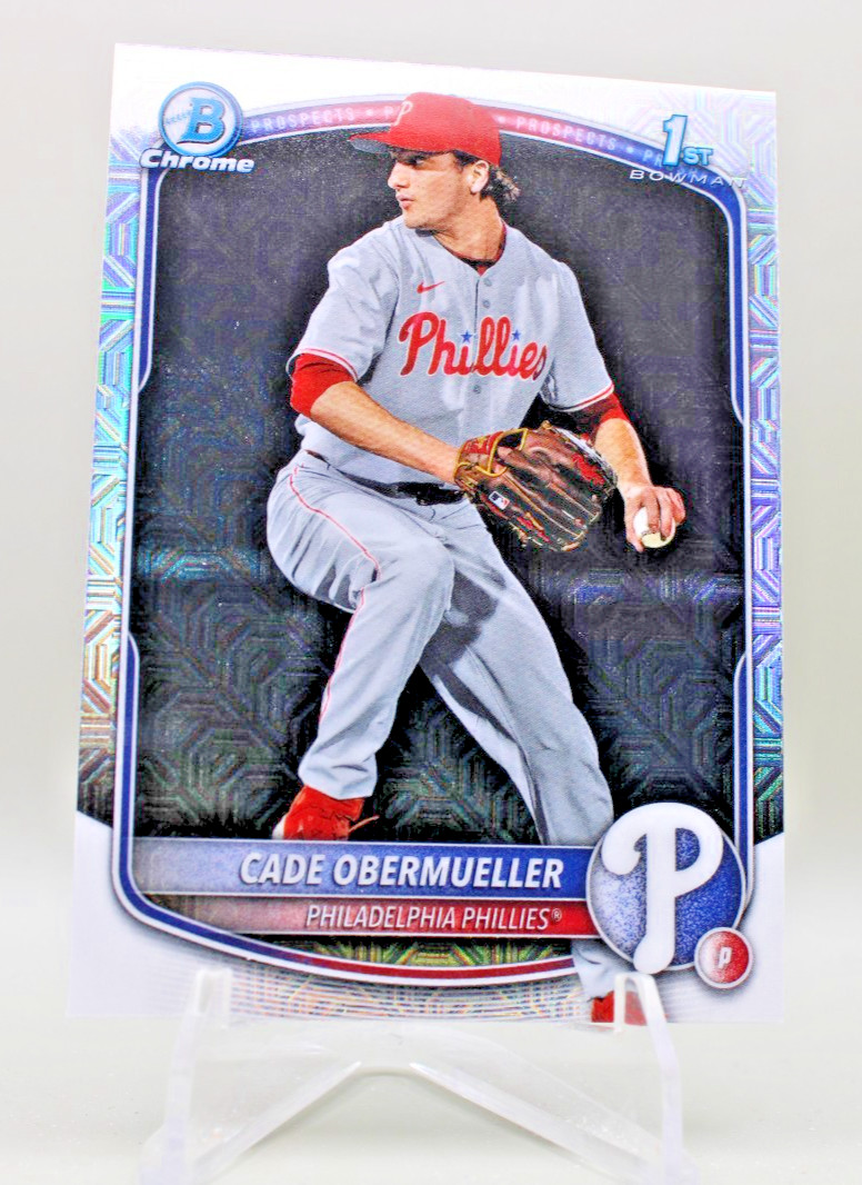 2025 Bowman Draft Chrome Cade Obermueller #BDC-80 Mojo Refractor