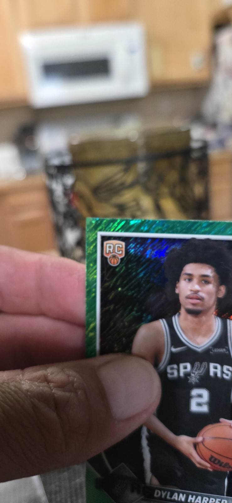 Topps 2025-26 Bowman Chrome Dylan Harper Spurs RC Green /99 #BCV-2